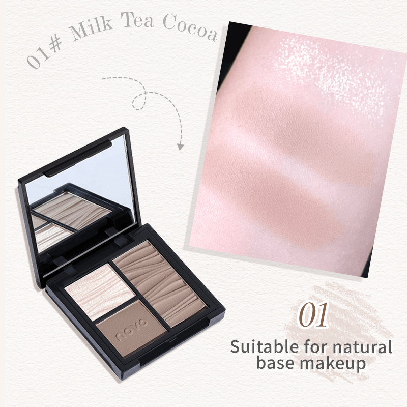 Beauty Makeup Novo - NOVO Three Color Makeup Disc Matte