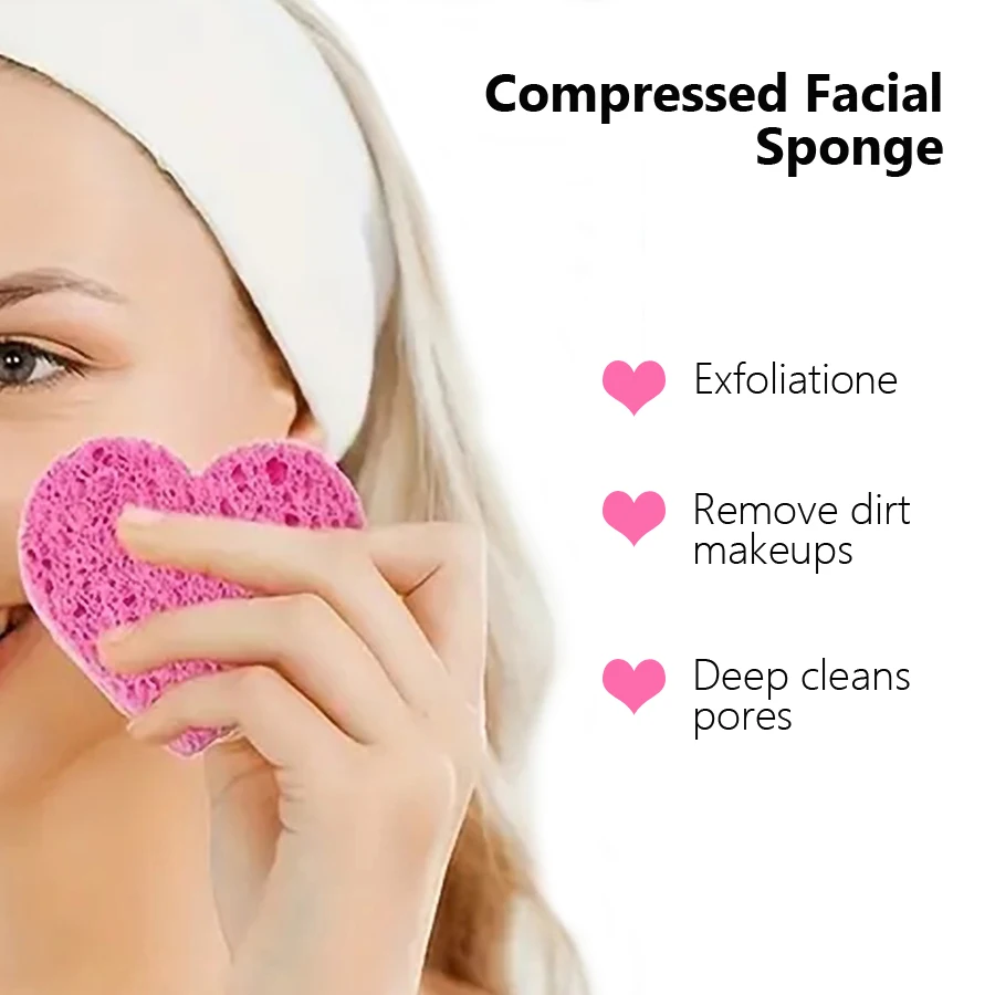 5Pcs Cellulose Face Sponges Co - Beauty Of Joseon Makeup Remover recension och pris