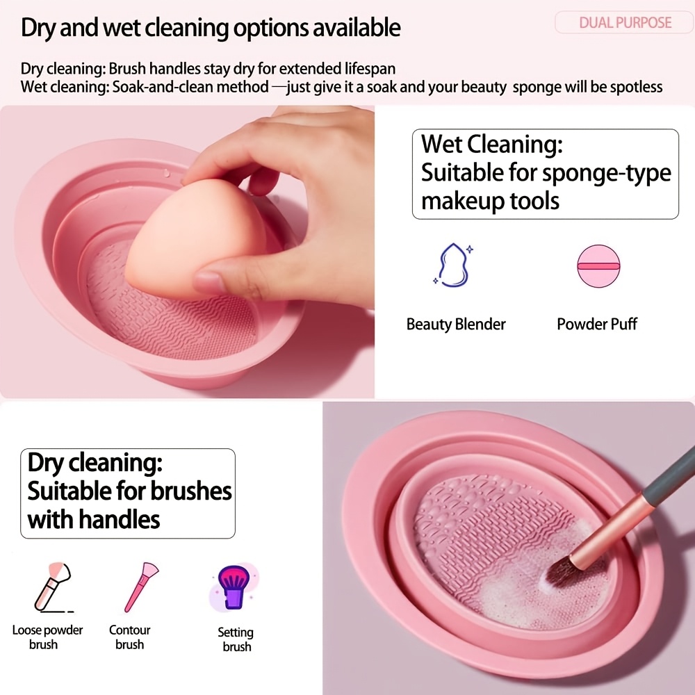 Foldable Silicone Makeup Brush - Makeup Brush Set recension och pris