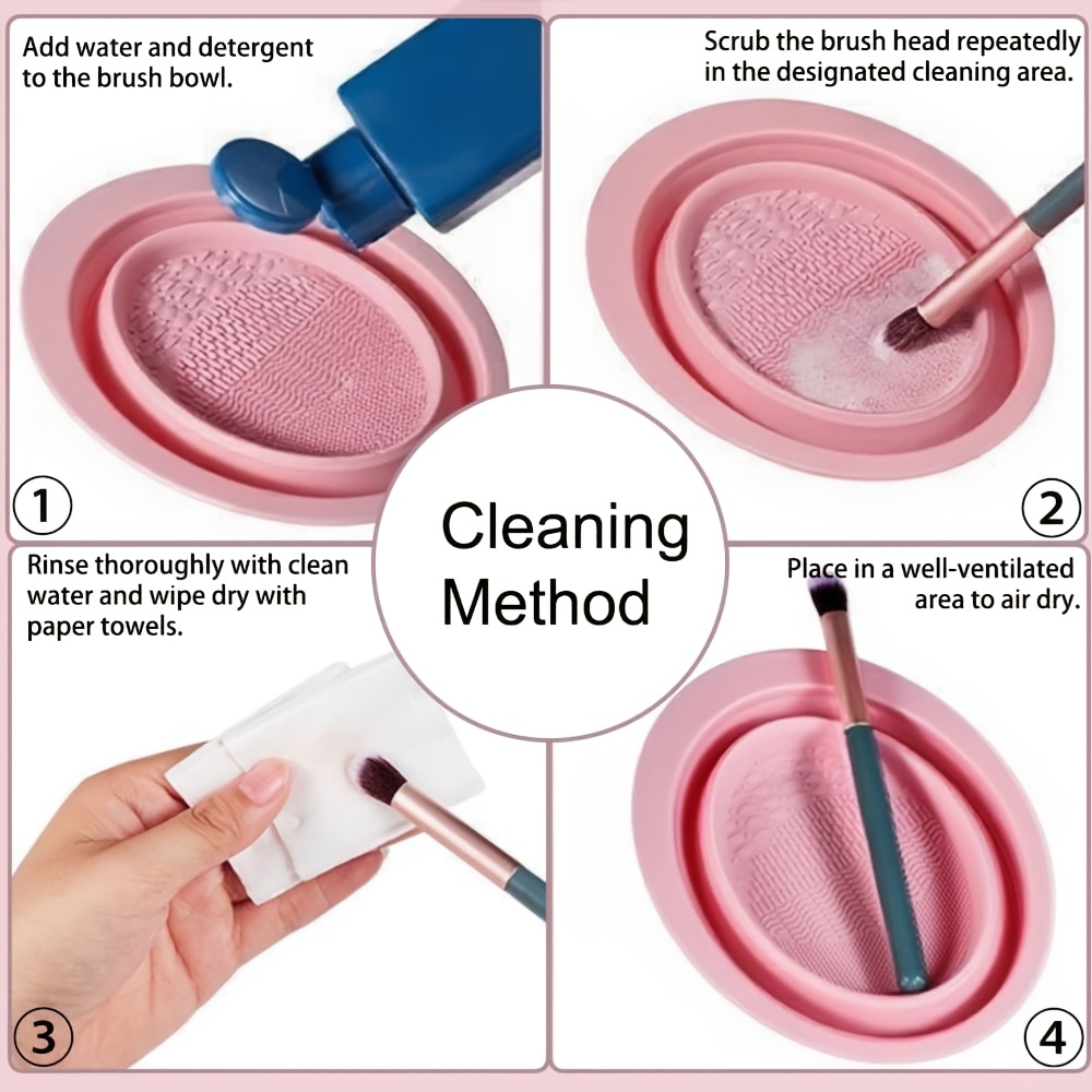 Foldable Silicone Makeup Brush - Makeup Brush Set recension och pris