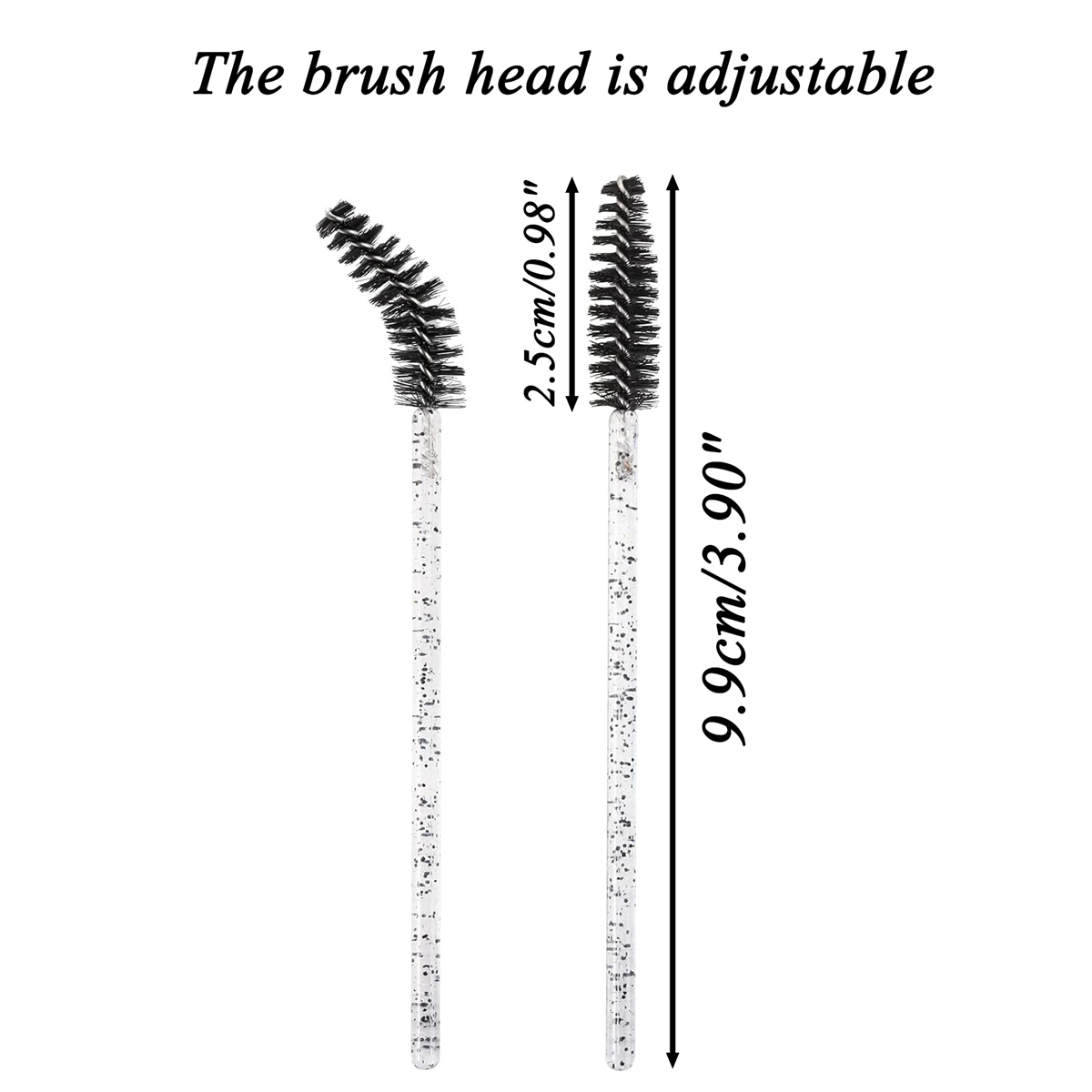 100 pcs Disposable Eyelash Mas - Makeup Brush Set recension och pris