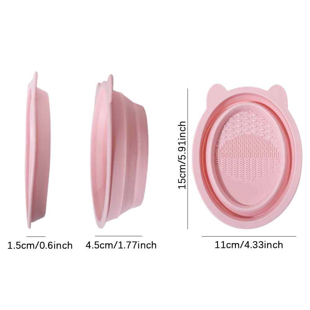 Collapsible Silicone Makeup Br - Makeup Brush Set recension och pris