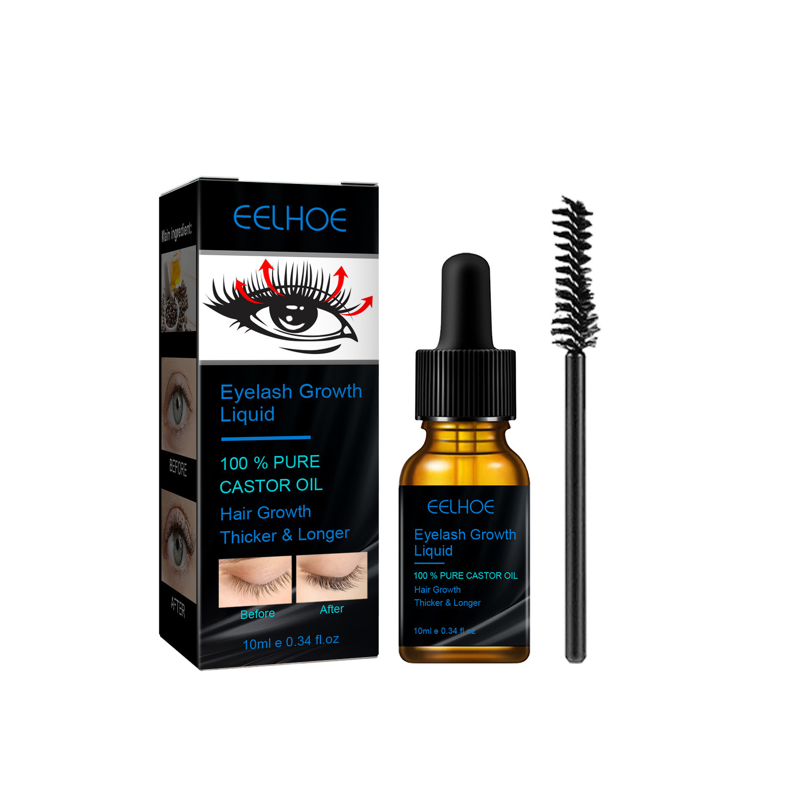 Castor Oil Eyelash Growth Seru - Lash Serum Growth recension och pris