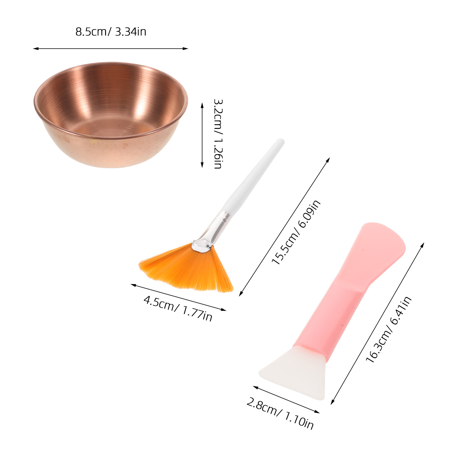 Face Mask Care Set Gold Facial - Makeup Brush Set recension och pris